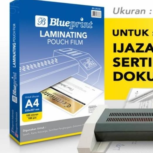 

Plastik Laminating Film Blueprint / Laminating Film 100 Micron - A4 Co
