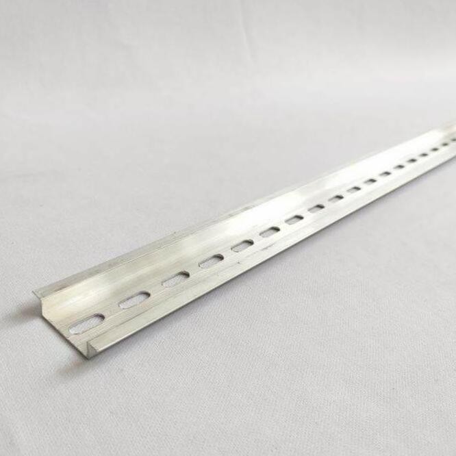 :>:>:>:>] Rel dudukan MCB panel alumunium aluminium almunium 1meter