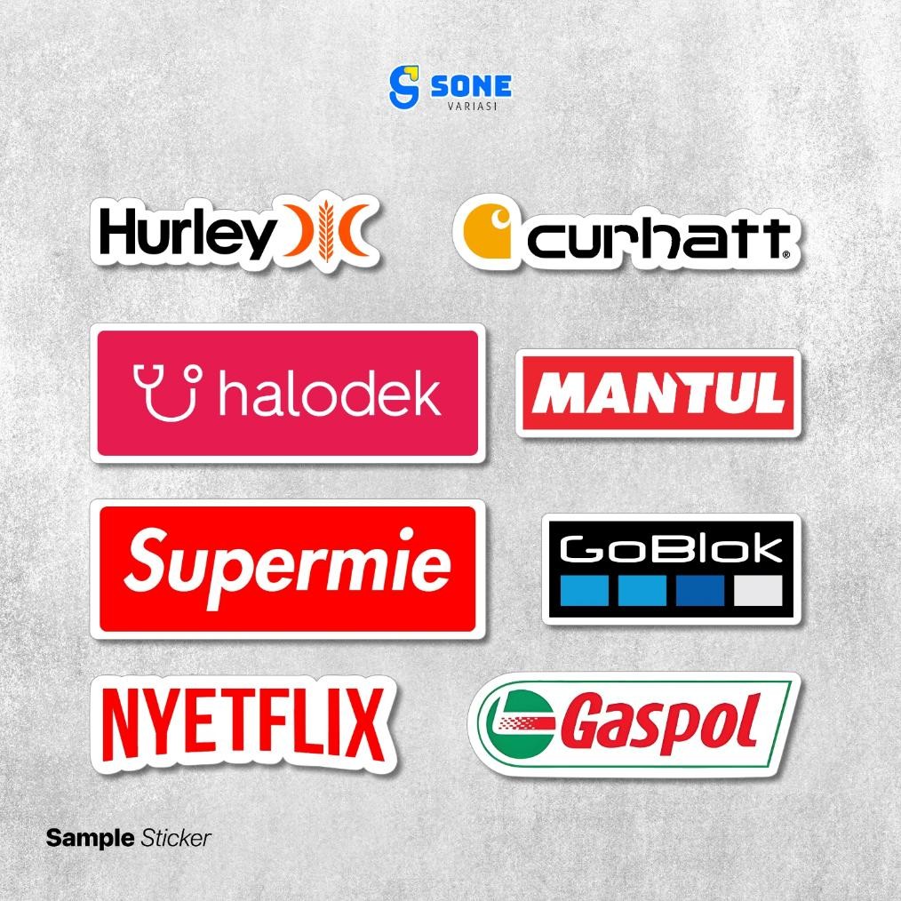 

Cuci Gudang Sticker Pack Parodi Logo Brand Vinyl Waterproof untuk Laptop, Buku, dan Aksesoris IZC-90