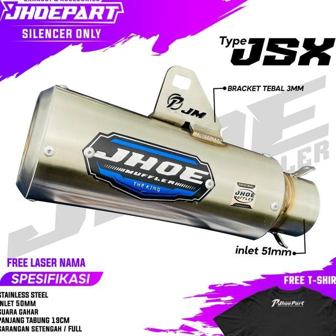 Knalpot KLX CRF model kolong Original Jhoe Muffler Original