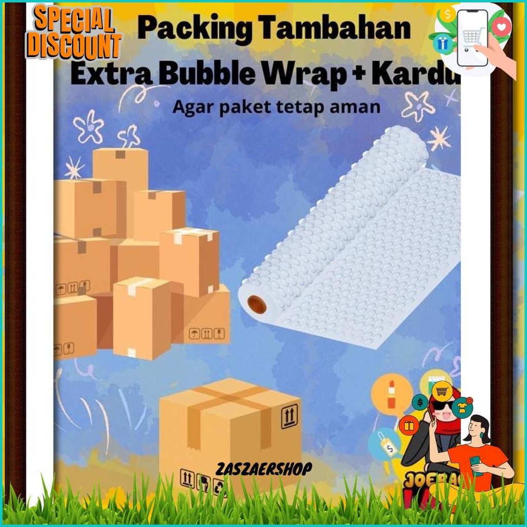 

Packing Tambahan Extra Bubble Wrap Dan Kardus Wajib Barang Pecah Belah Siap Kirim