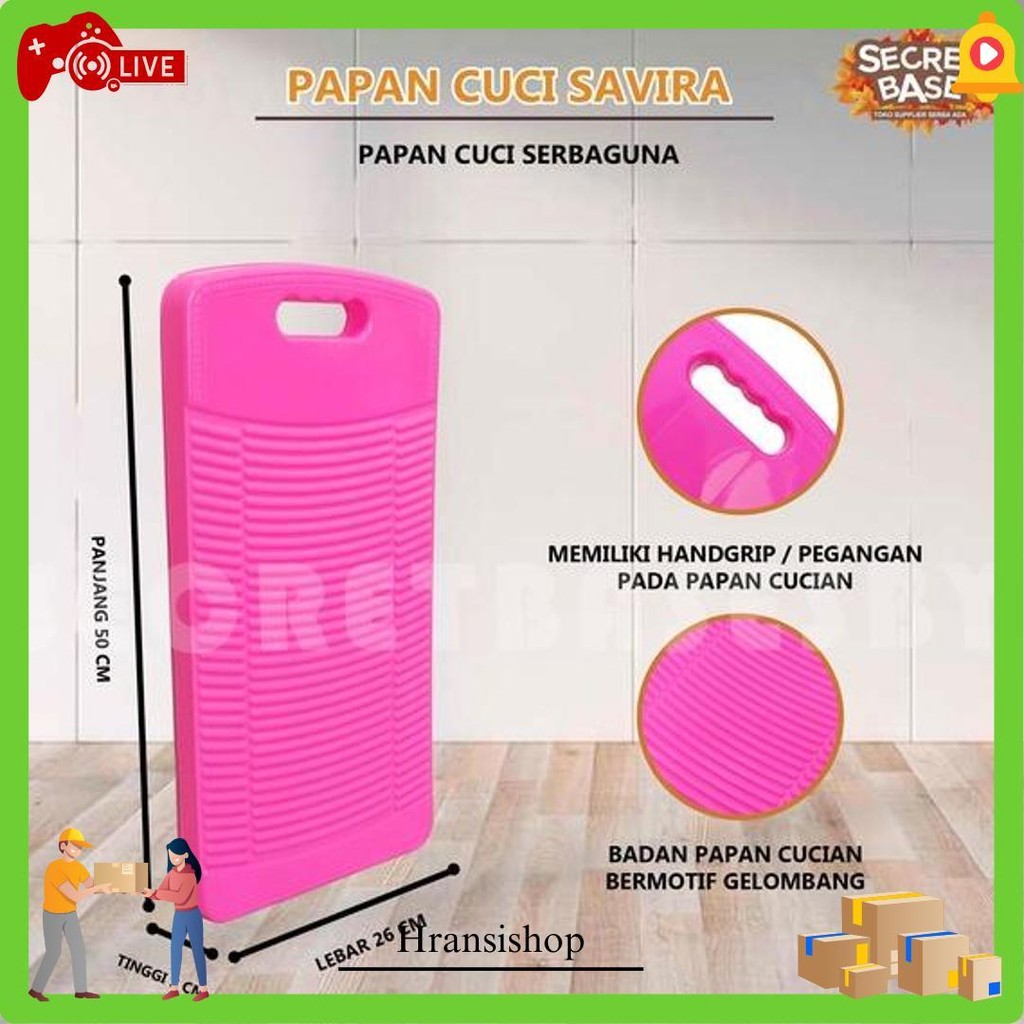 Papan Cucian Besar - Papan Gilas Cuci Baju Penggilasan Penggilesan Gosok Plastik Bisa Cod