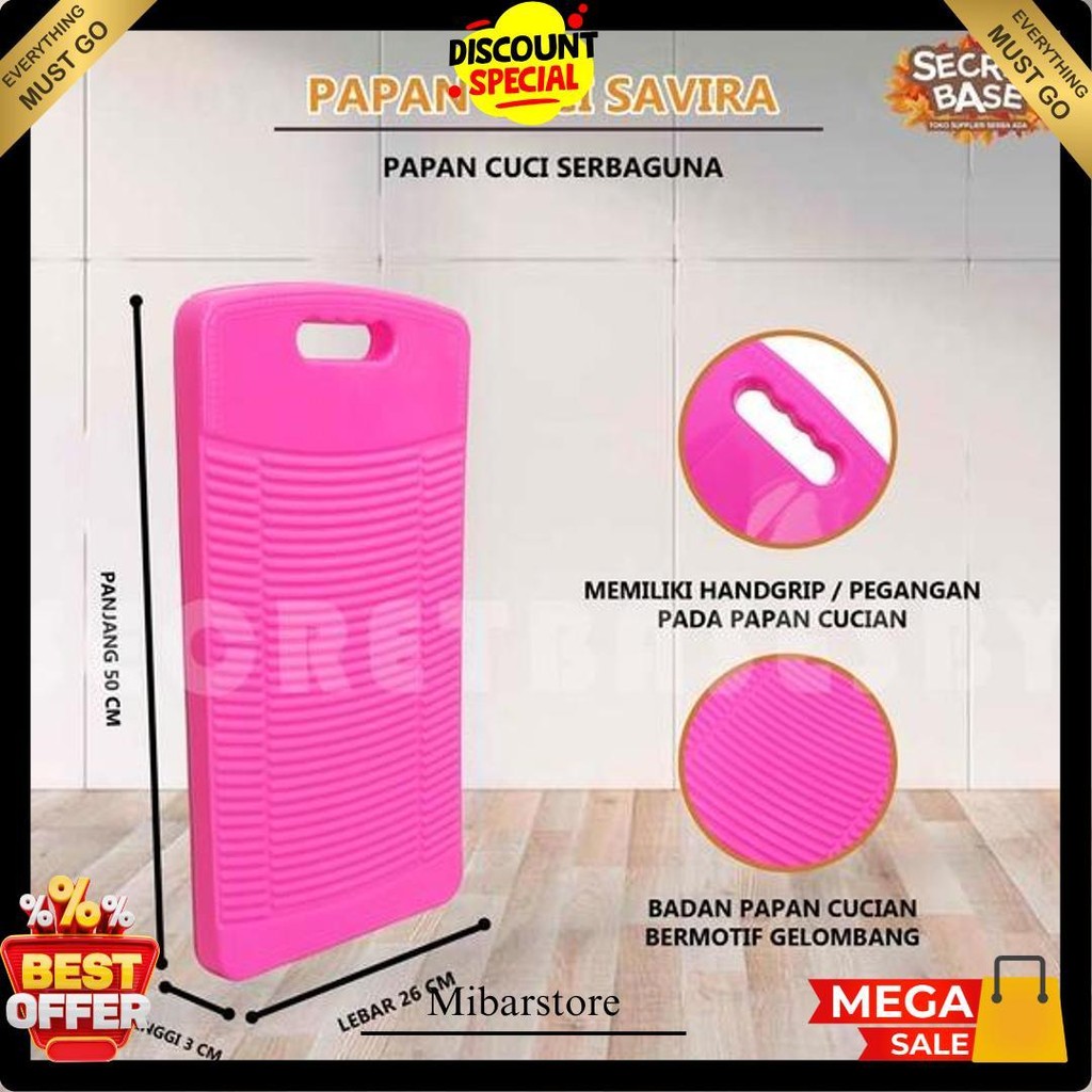 Papan Cucian Besar - Papan Gilas Cuci Baju Penggilasan Penggilesan Gosok Plastik Bisa Cod