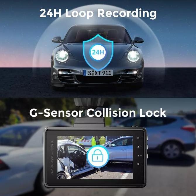 Murah Azdome M27 2K 1440P M27S 1080P Wifi Gps Parking Monitor Dash Camera