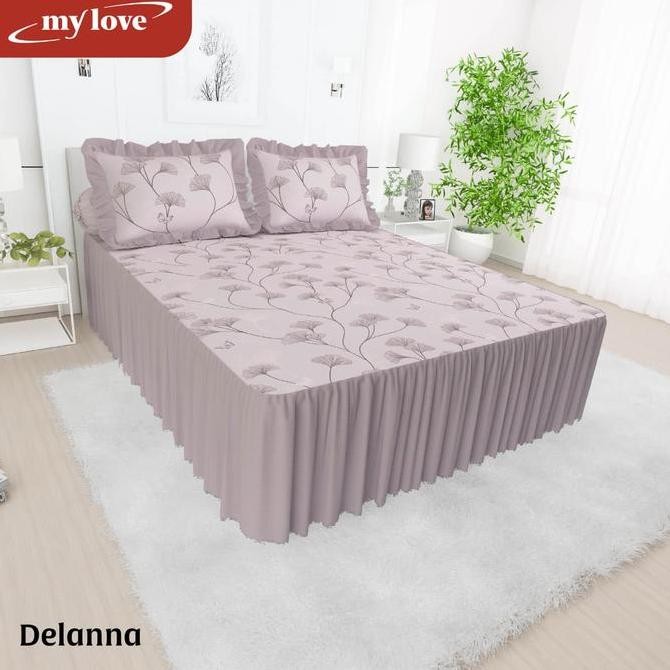 Sprei Rumbai 180x200 My Love / Seprai 160x200 My Love Rumbai Tinggi 30