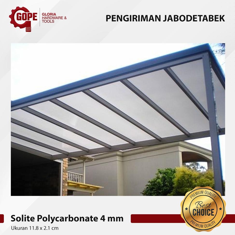 Atap Kanopi Polikarbonat Solite Polycarbonate 4 mm aSt