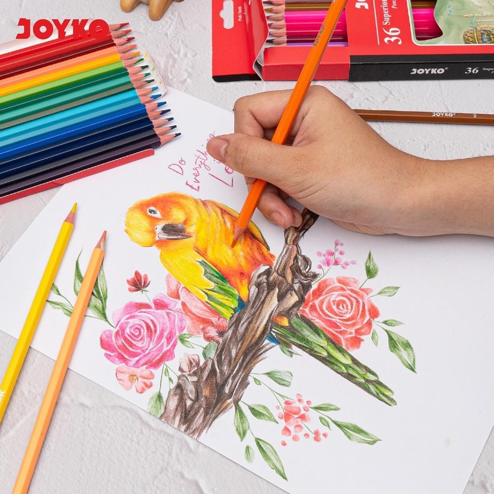 

Gc27 Joyko Pensil Warna Superior Quality Color Pencils Hexagonal Grip Gc27