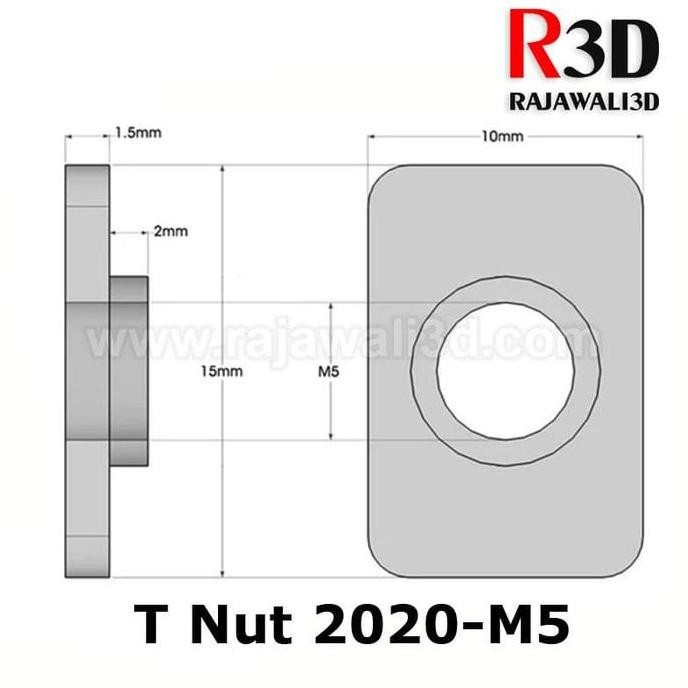 T Nut M5 Tee Nut 20-M5 Aluminium Profile 2020