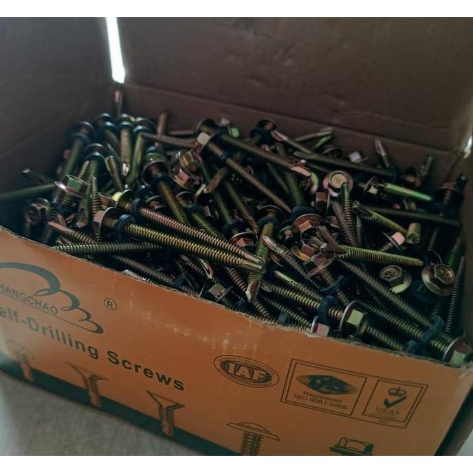 Skrup/ Sekrup/ Screw Roofing 6 Cm / 12 X 60 @ 1 Dus 400 Pcs