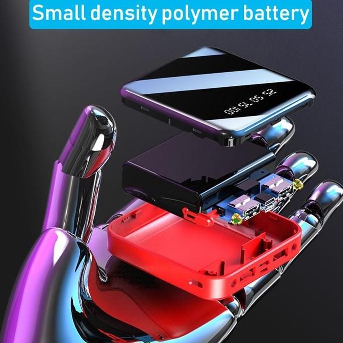 PowerBank 12000 mAh Portable Power bank Dual Port USB Plus Senter Baterai Gadget Led Charger [terbai