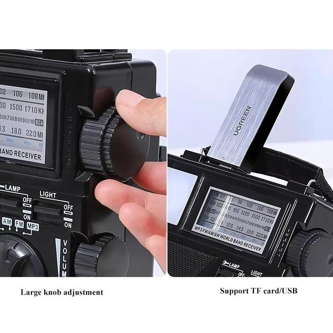 Radio Bluetooth 6 Band F-318B Bisa Bluetooth Speaker + Senter Led + Lampu Led / Radio Clasik Serbagu