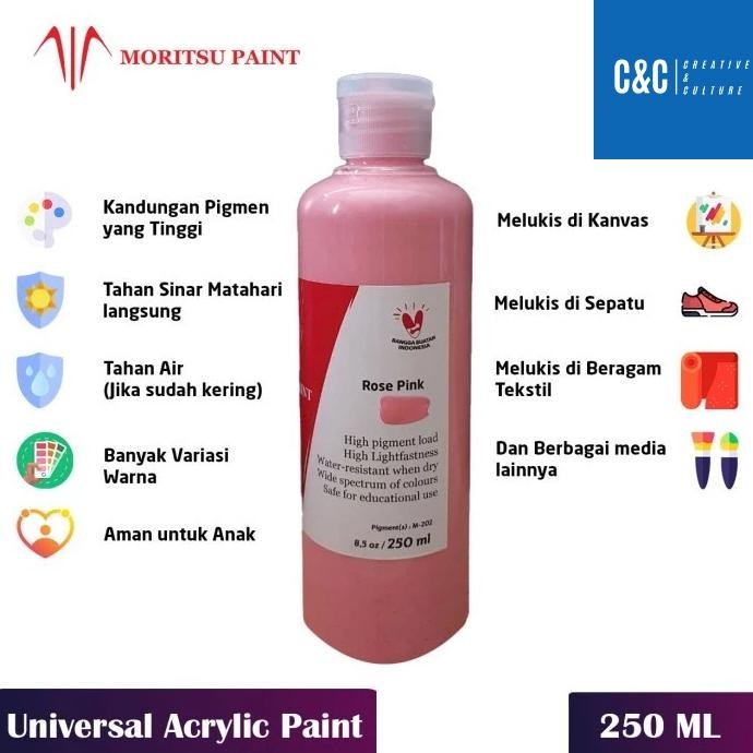 

Mega Sale Cat Lukis Akrilik Moritsu Premium 250Ml - Moritsu Premium Acrylic Paint 250Ml Mega Sale