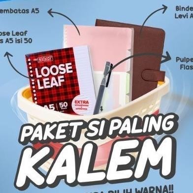 

Binder Paket Sekolah Set 4In1 Paket Binder Kampus Kuliah Sudah Termasuk Buku Tulis