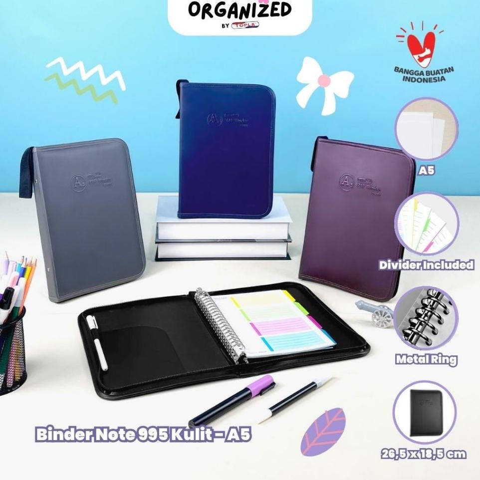 

Topla Binder A5 Warna Buku Catatan Journal Notebook Ukuran A5 Muat 100 Lembar