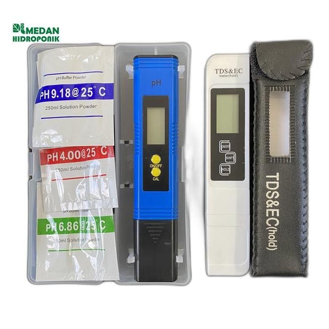 PAKET PH METER + TDS&EC HIDROPONIK PHMETER TDSEC ORIGINAL DAN TERPERCAYA