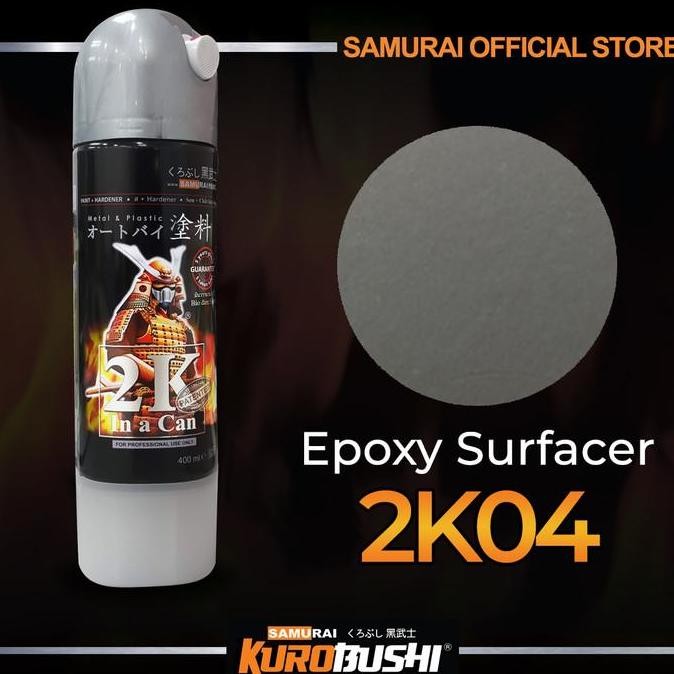 Terlaris Samurai Paint Epoxy Surfacer 2K04 (Grey 400 Ml) #2K04
