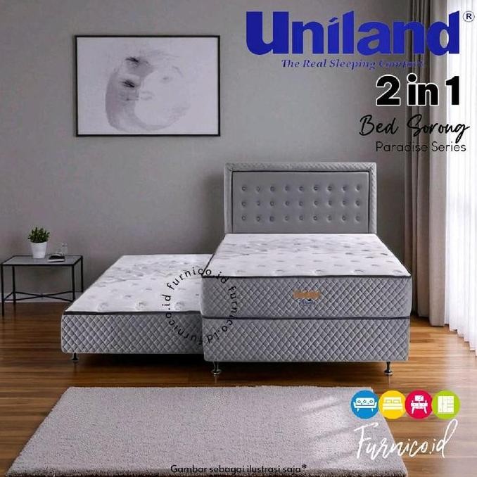 Kasur Springbed 2in1 Uniland  90x200 Spring Bed 2 in 1 Sorong Bisa ditarik | BANDUNG