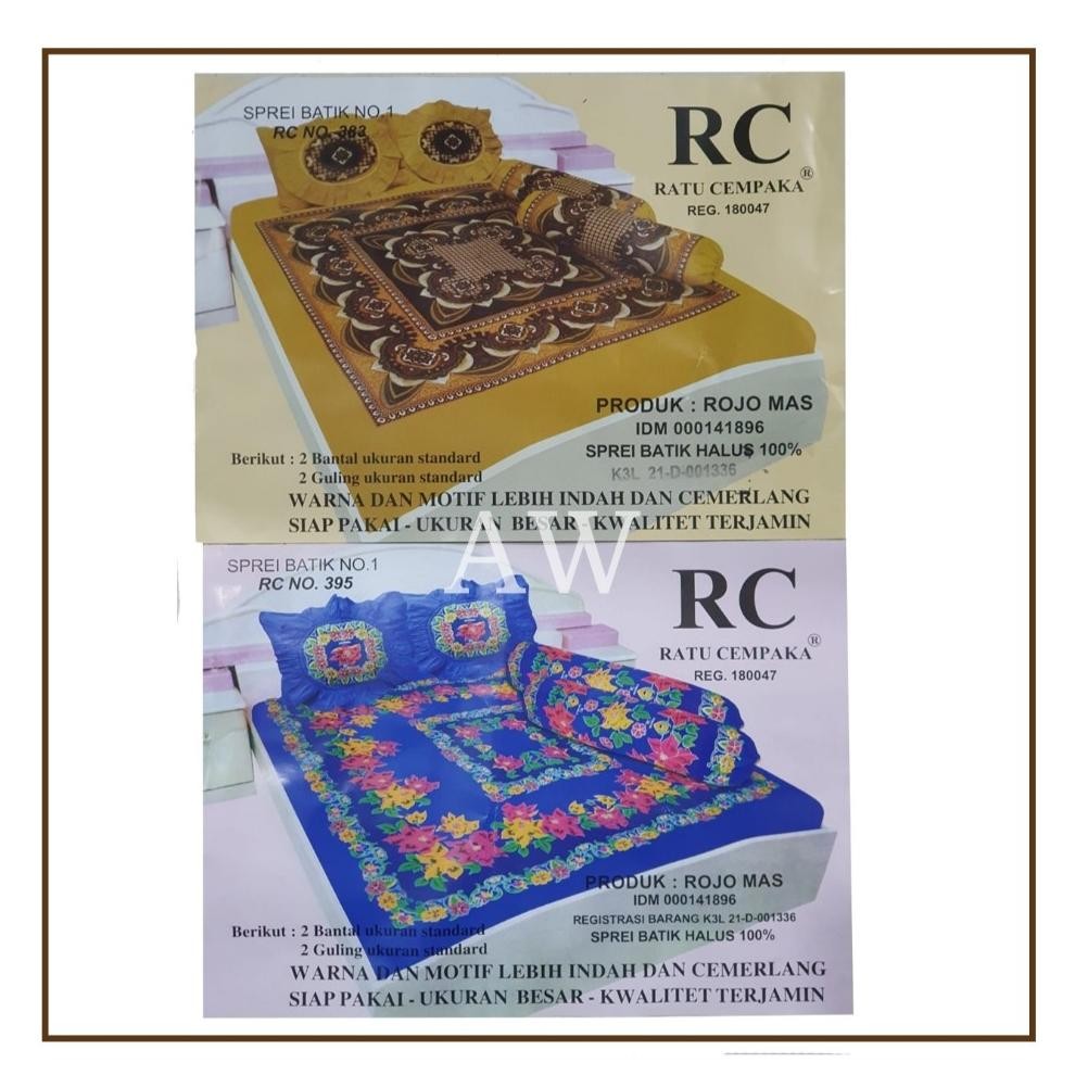 Sprei Batik Ratu Cempaka / Sprei RC Pakai Karet aSt