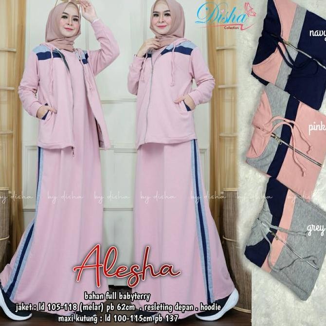 ALESHA SET OLAHRAGA SYARI MUSLIM ROK SPORT GAMIS OLAHRAGA SET