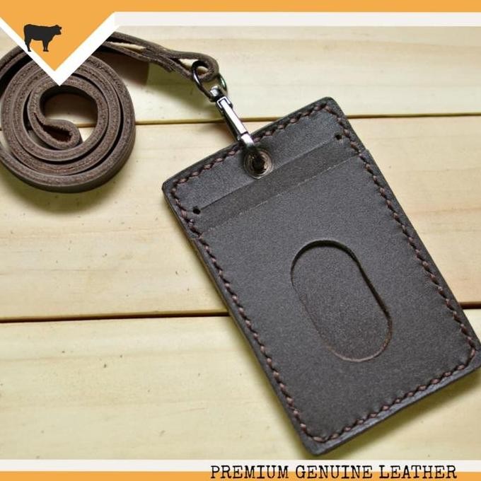 

LEATHER GOODS GANTUNGAN ID CARD KULIT ASLI ID CARD HOLDER NAME TAG
