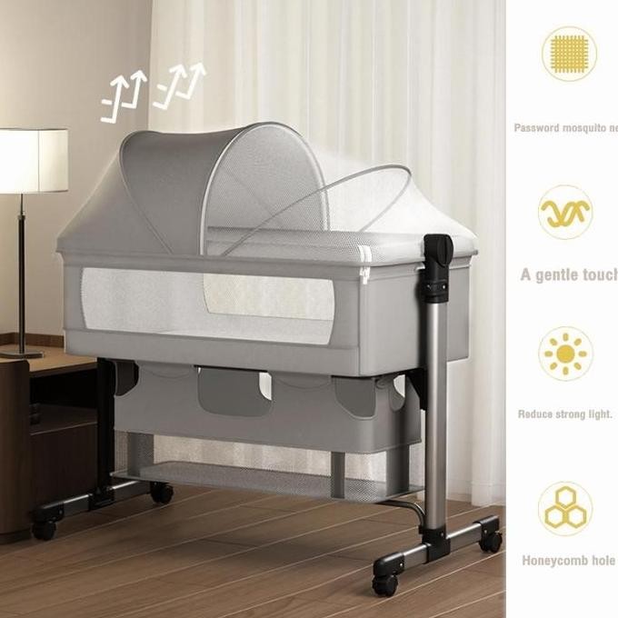 TERMURAH - [COD] Tempat Tidur Box Bayi / Baby Box / Baby Cot 4 IN Cottage Crib Ranjang Tempat Tidur 