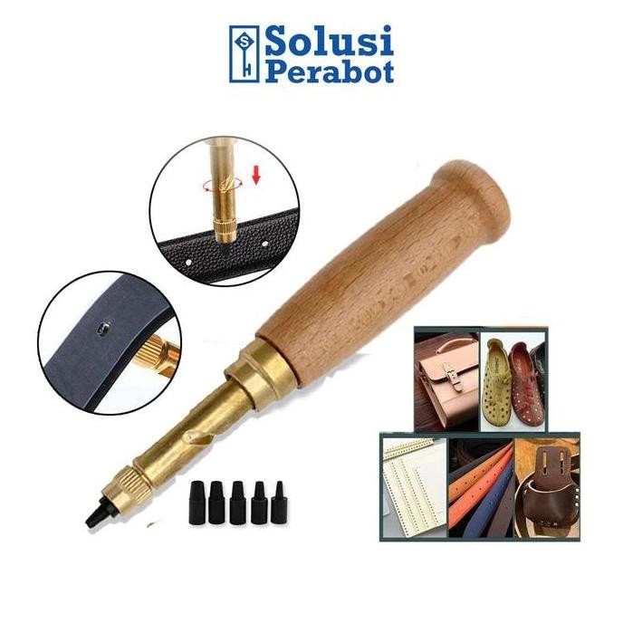 

BEBAS ONGKIR - Alat Pembolong Kulit Sabuk DIY AH0 SP / Pelubang Tali Ikat Pinggang