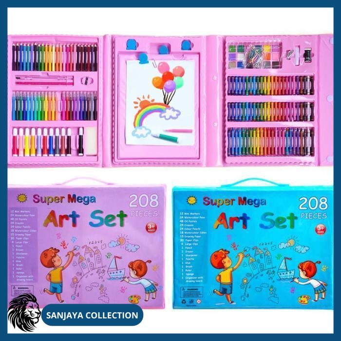 

ART SET ALAT GAMBAR TULIS ANAK CRAYON PENSIL WARNA 208 PCS KUALITAS PRODUK TERBAIK