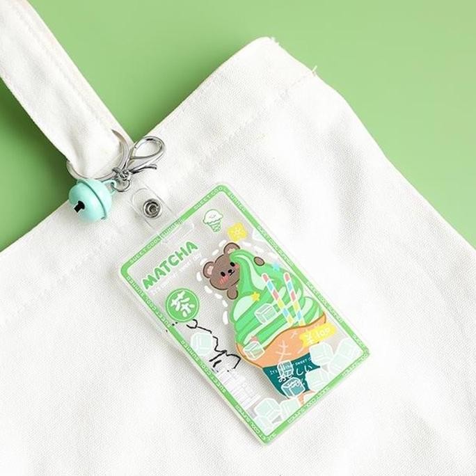 

Photocard ID Card Holder Akrilik Cute Drinks Ice Cream Illustration