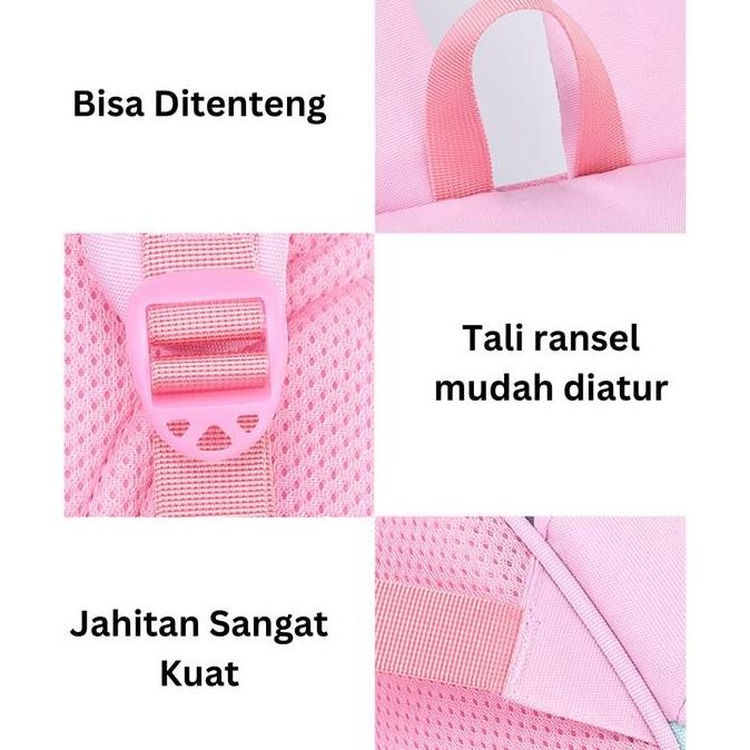 Tas Ransel Anak Perempuan / Tas Sekolah Anti Air Bisa Dijinjing