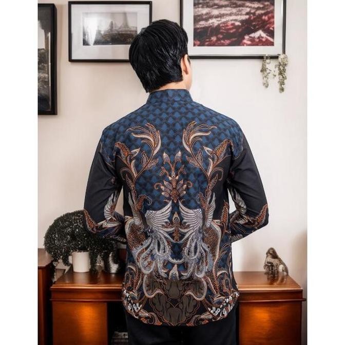 Murah Laskala Batik Premium Sutji Kemeja Batik Pria Slimfit Lengan Panjang