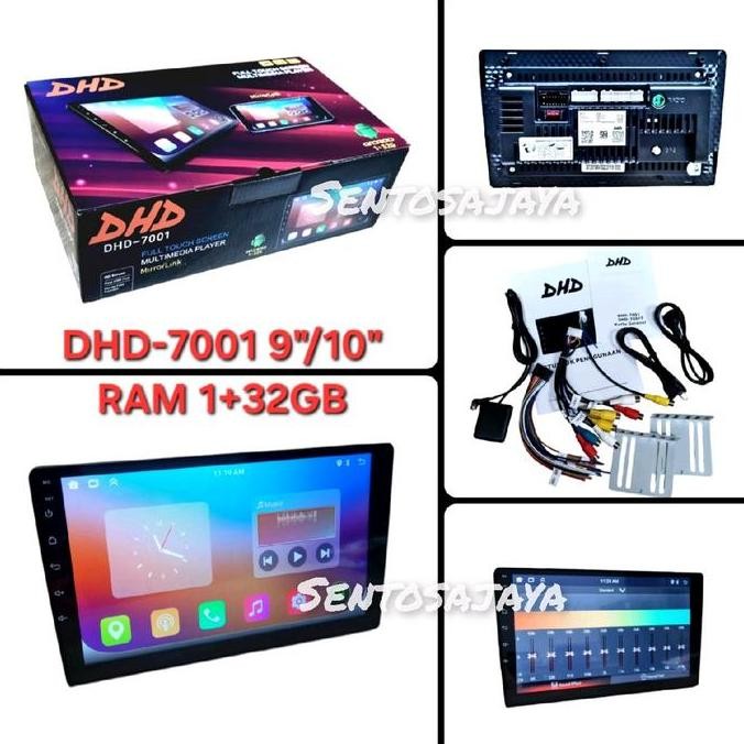 Headunit Android 10Inch DHD-7001 RAM 1+32GB