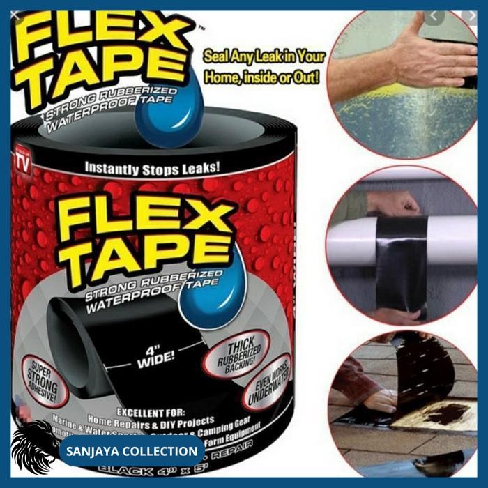 

WATERPROOF PEREKAT SERBAGUNA FLEX TAPE 4 X 1,5 M ISOLASI BEST SELLER