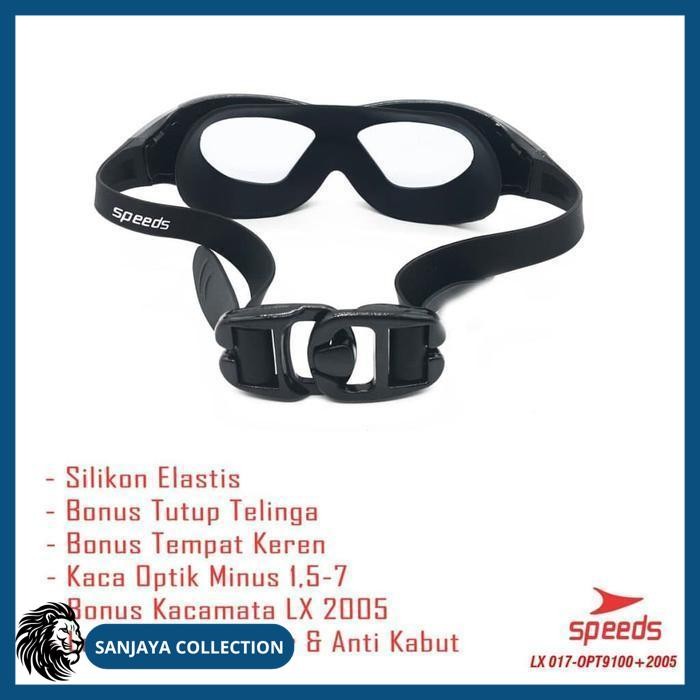 MATA RENANG GOOGLES DEWASA LENSA MINUS 2 3 4 + - TERMURAH