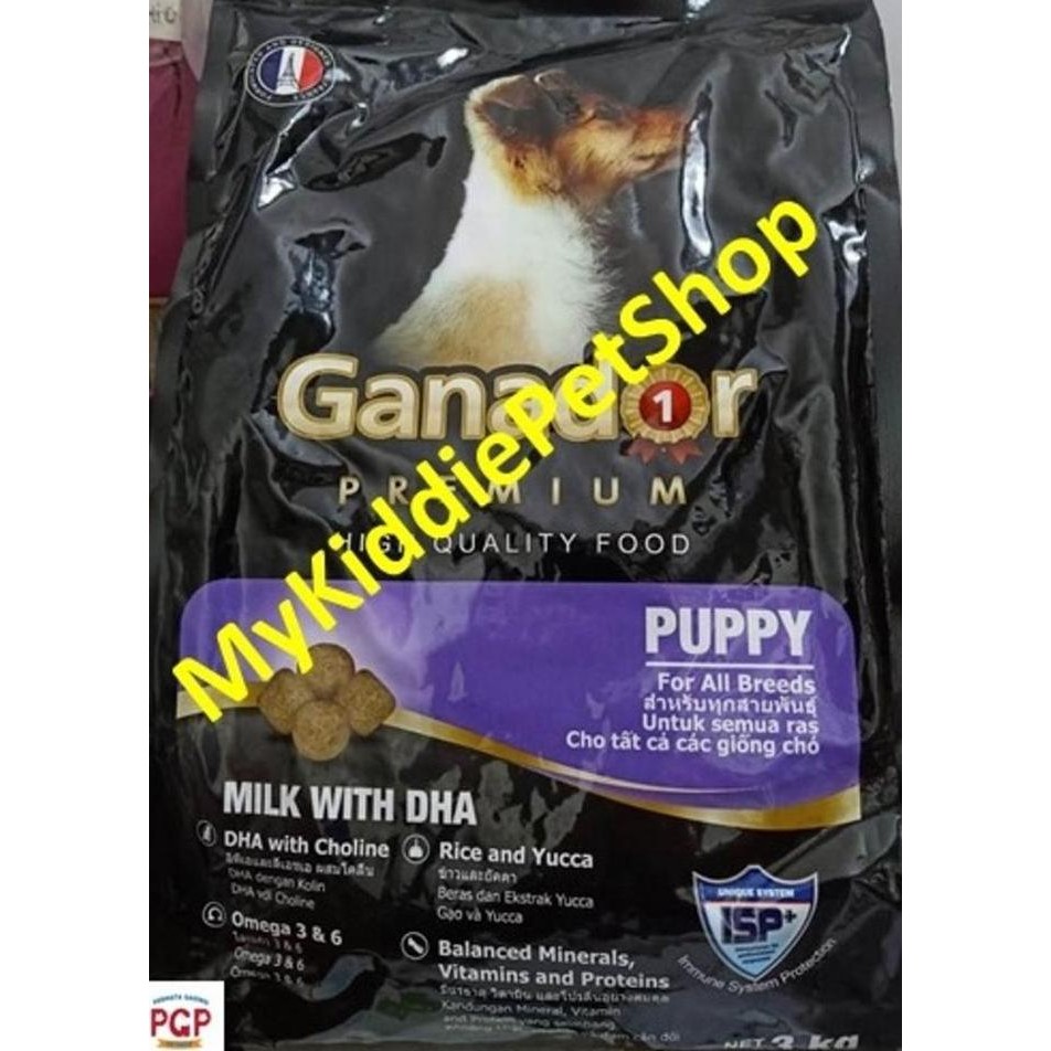 Makanan Anak Anjing Dog Food Ganador Puppy Premium Milk Dha 3Kg Susu