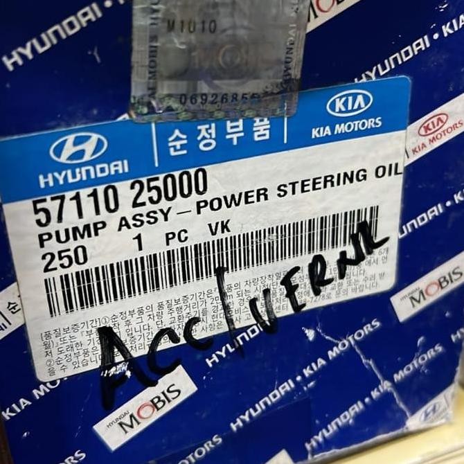 Grosir Pompa Power Steering Original Hyundai Verna- Avega 2000-2009