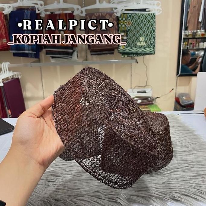kopiah Jangang Kain Rambut Hitam