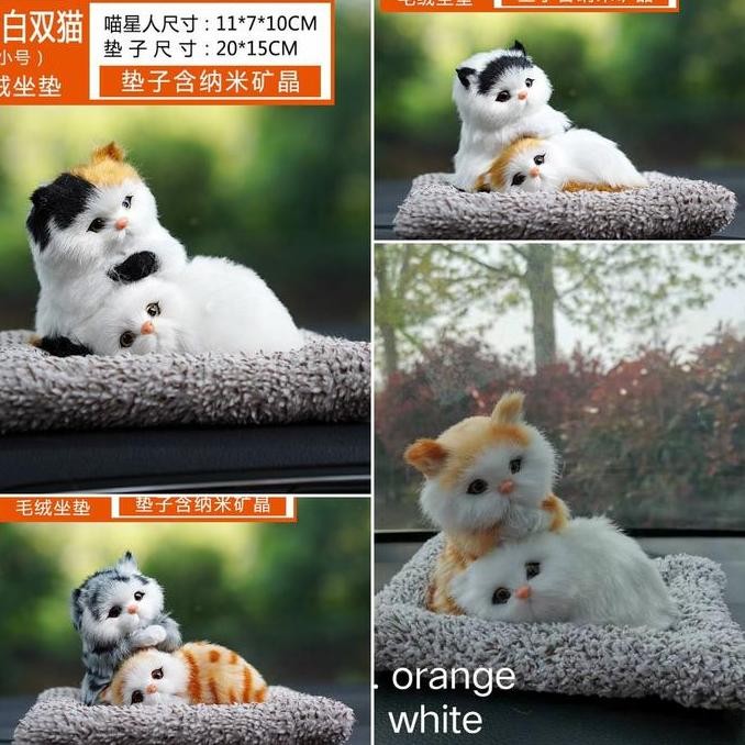 Promo ARANG Bambu Mobil Arang Bambu Kucing Kecil Pajangan Mobil COD