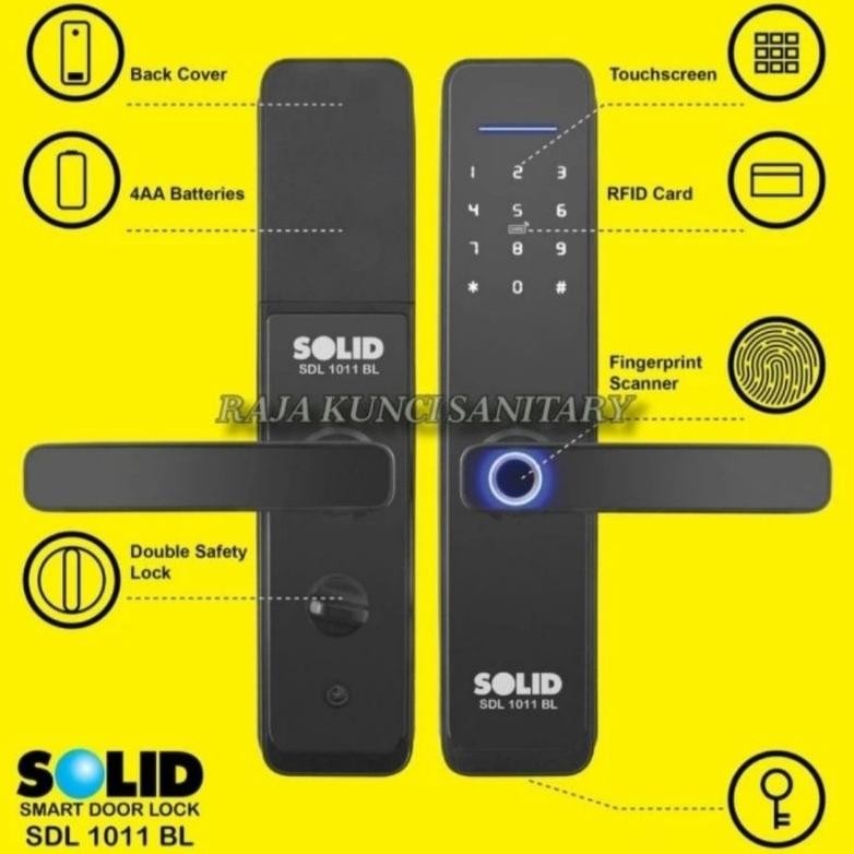 Terlaris | Terbaru | Best Seller | Termurah Solid Smart Door Lock Sdl 1011 Bl/Smart Lock Solid/Kunci