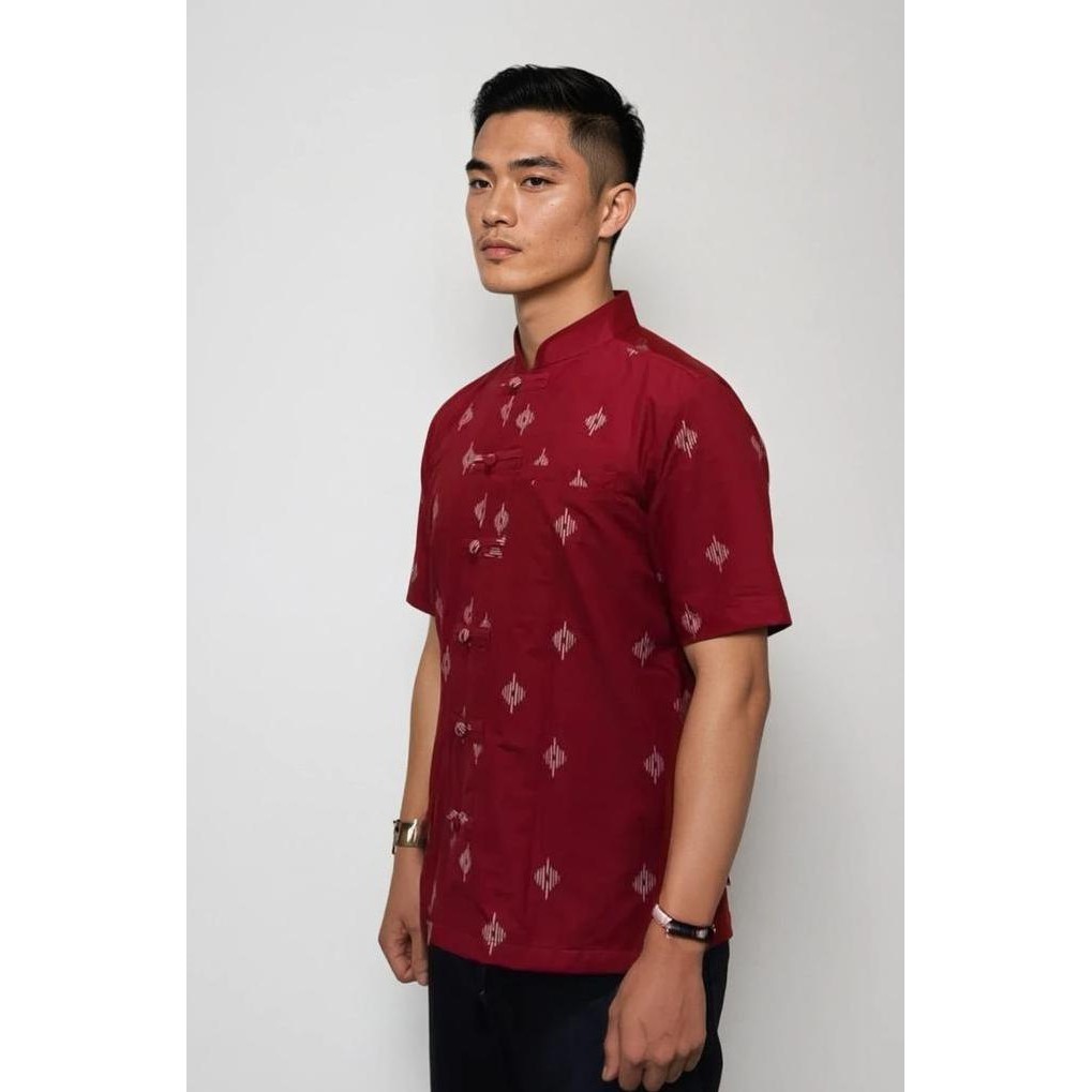 Grosir Oe Lunar 2025 - Red Wu Batik Shirt