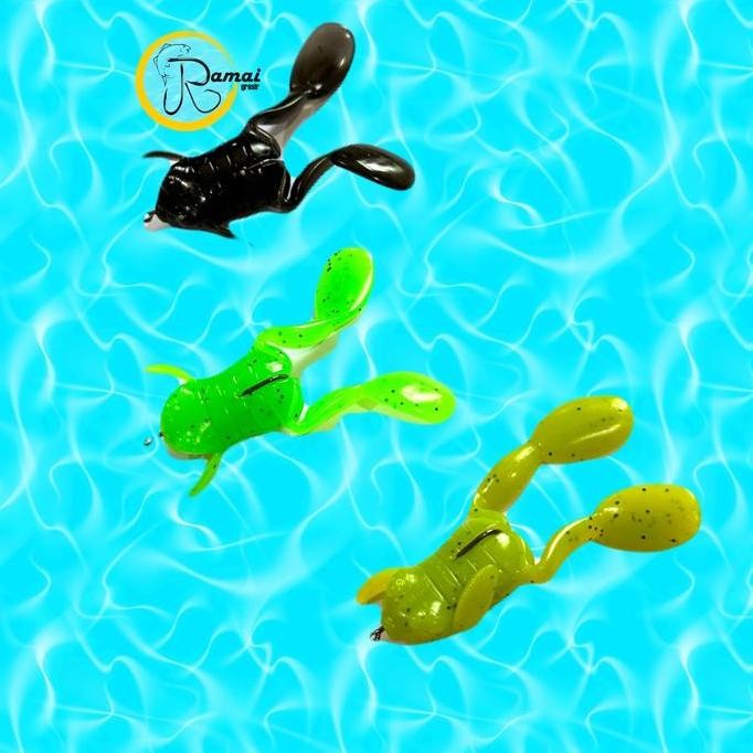 Umpan Gabus Tomang Katak Kodok Soflure Berkaki Tendangan Super Siap Pakai 5Gr Allshop
