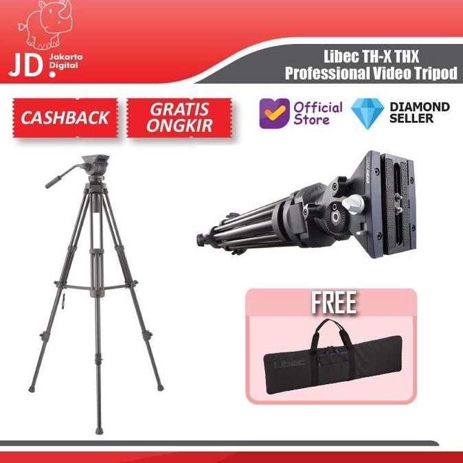 TERBARU - Libec TH-X THX Professional Video Tripod Kamera