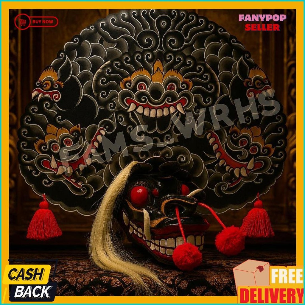 Barongan Telon Vip Ukuran 22 Full Kayu Barongan Caplokan Kayu