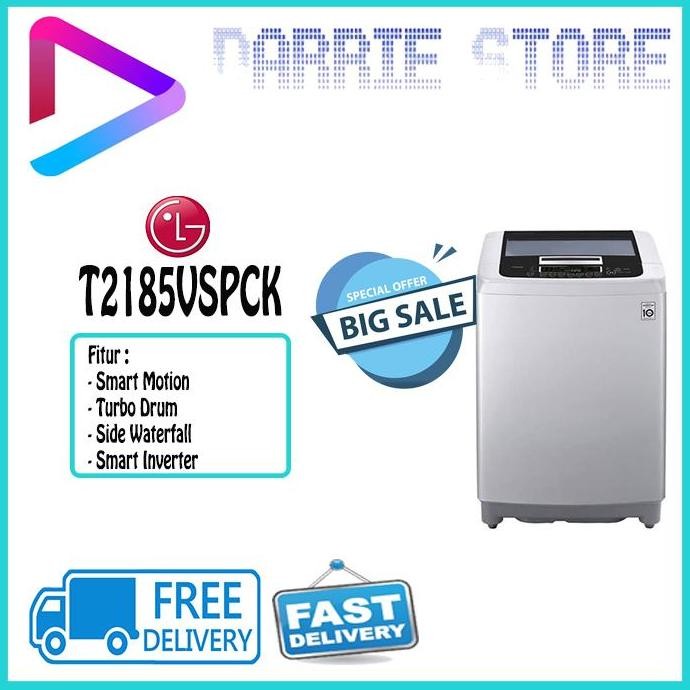 TERMURAH - LG T2185VSPCK MESIN CUCI TOPLOADING WASHER T-2185VSPCK T2185 2185VSPCK