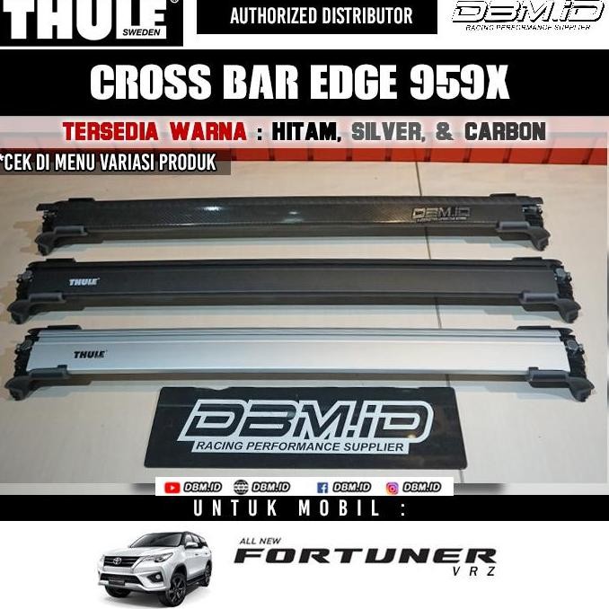 TERLARIS - Cross Bar Thule EDGE 959X Roof Rack FORTUNER VRZ Rush Roof rail 2018+