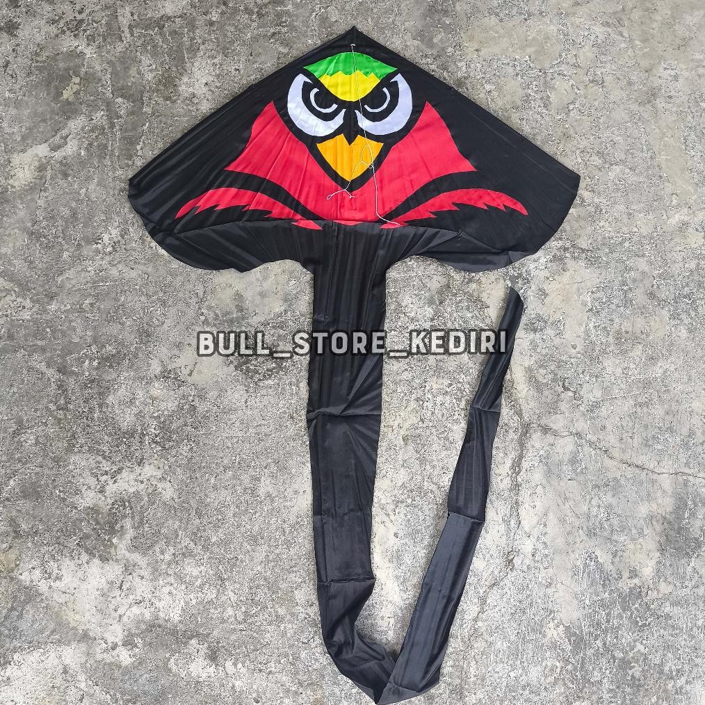 Bisa COD Layang Layangan Kain Motif Burung Hantu Kartun Bongkar Pasang Bisa Terbang PYZ-47