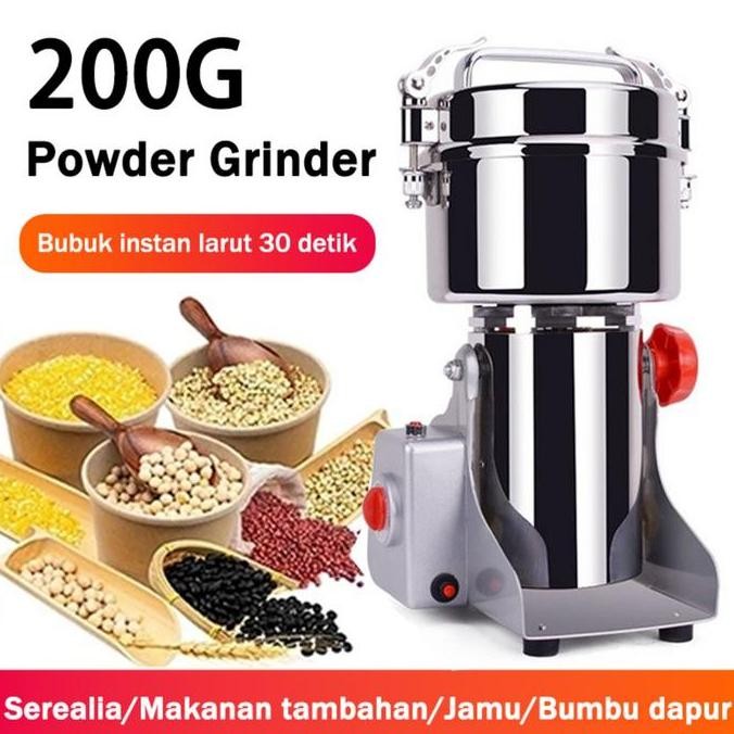 BEBAS ONGKIR - MESIN PENEPUNG LISTRIK POWDER GRINDER GILING BUMBU KERING PENGGILING BUMBU GILING TEP