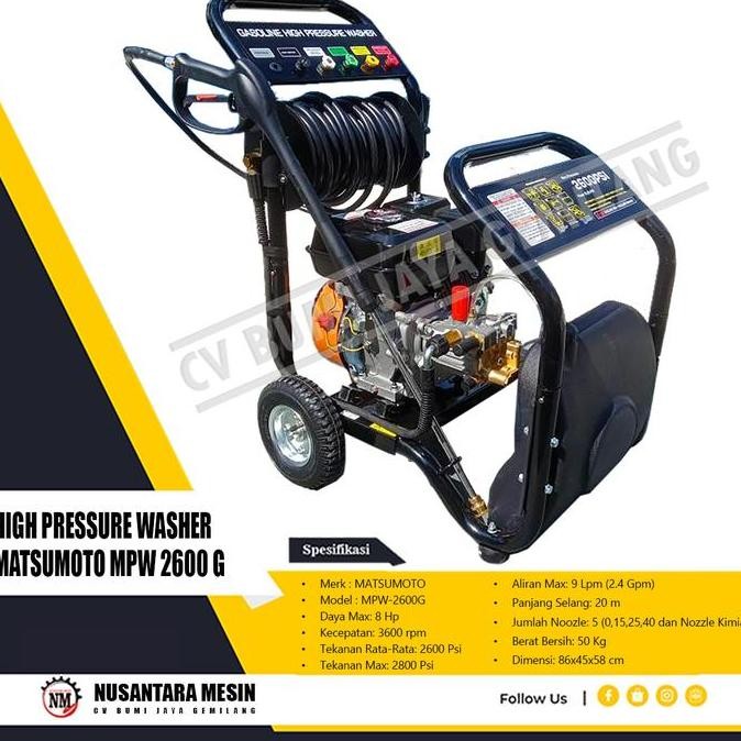 TERMURAH - MESIN CUCI STEAM MATSUMOTO MPW 2600 G