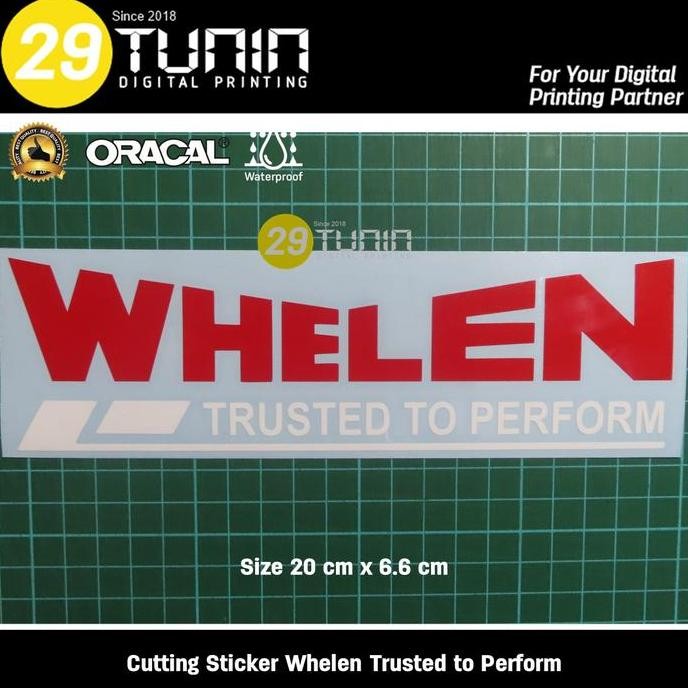 

Cutting Sticker Stiker Whelen Trusted To Perform