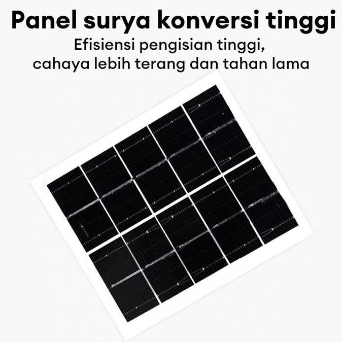 Garansi 10 tahun4 warna lampu tiang taman lampu matahari tanpa biaya listrik pencahayaan aman lampu 