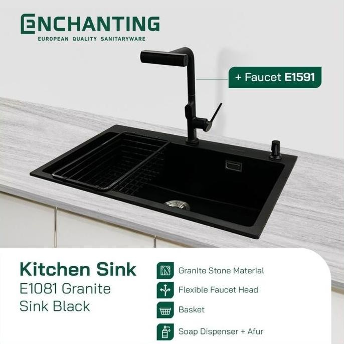 NEW Granite Kitchen Sink Dapur Enchanting E1081